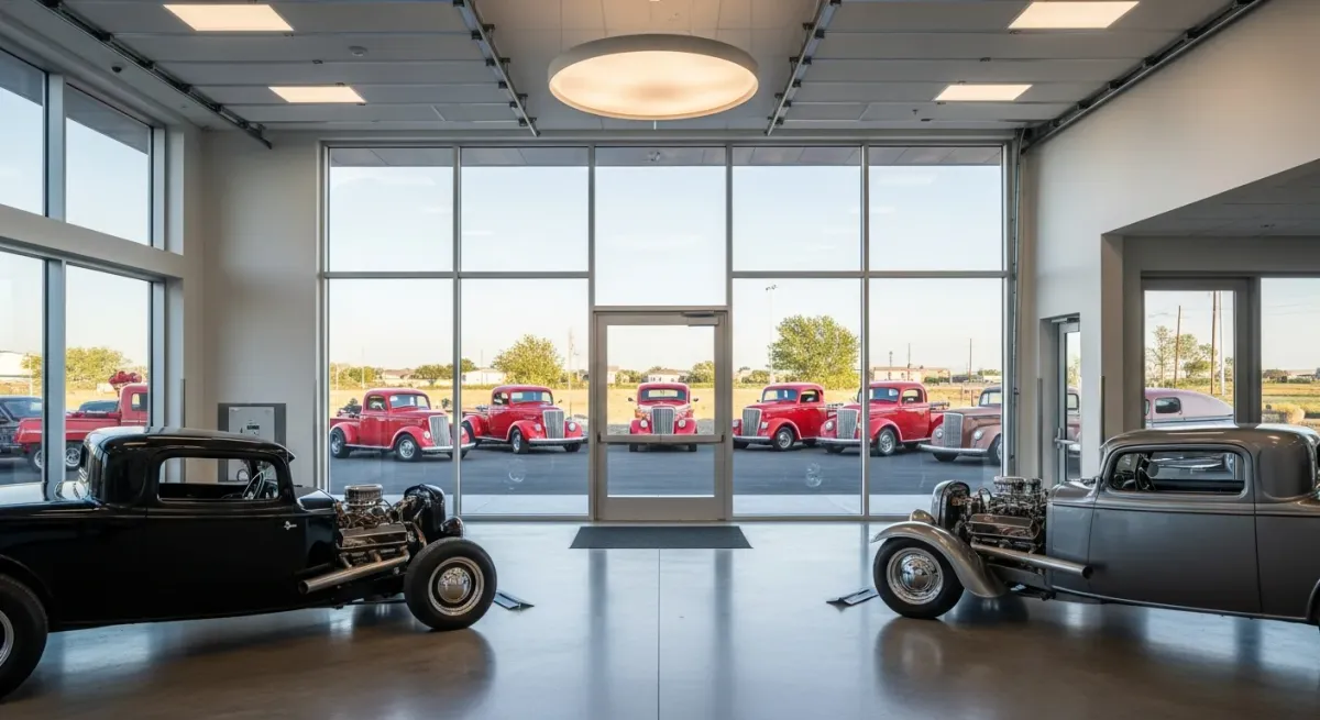 Sellerie cuir custom intérieur hot rod personnalisation complète